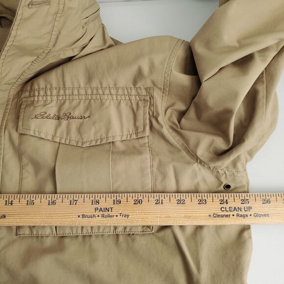 VTG Men Eddie Bauer Travel Explorer Safari Utility Jacket XL Pocket Outdoor Gorp - Picture 9 of 11